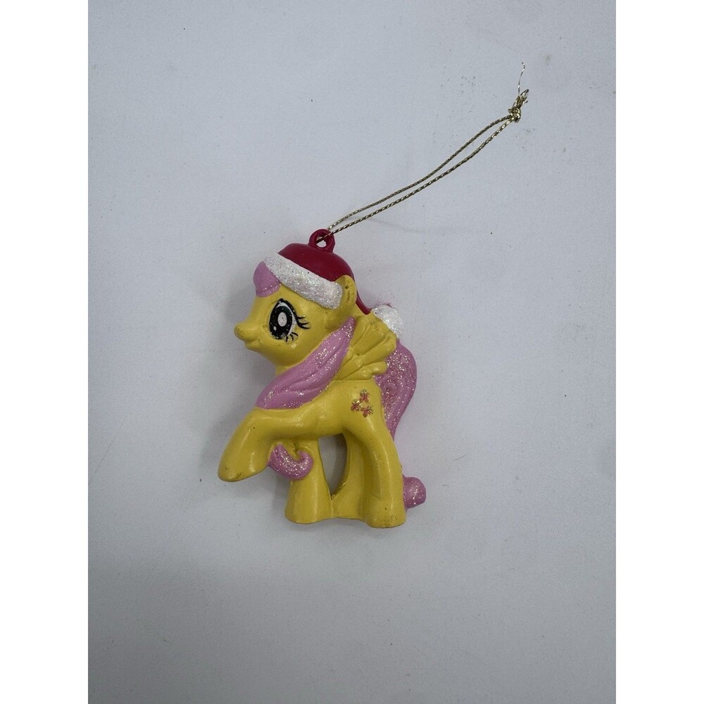 My Little Pony Fluttershy 2013 Hasbro Santa Hat Ornament HTF Fast Shipping